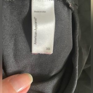 AMERICAN APPAREL- Women’s Shiny Black Leggings - XS